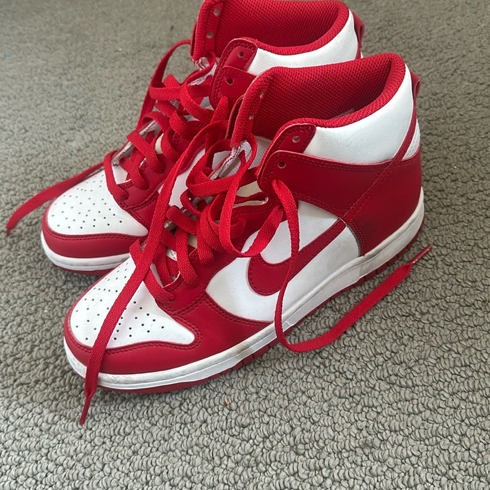 Red High Top Dunks